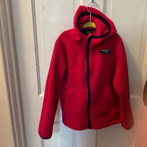 LL Bean fleece winter coat size 8